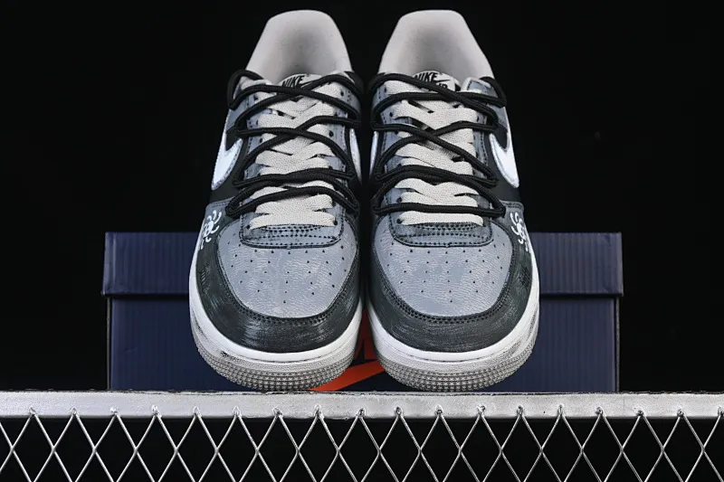 All categories Nk Air Force 1 Air Force series Nk Air Force 1 Low Air Force low-top Nike Air Force 1'07 Low "Ink Stained Skeleton" Hand-painted graffiti Ink-stained skull Air Force 1 low-top casual sneakers CW6871-777